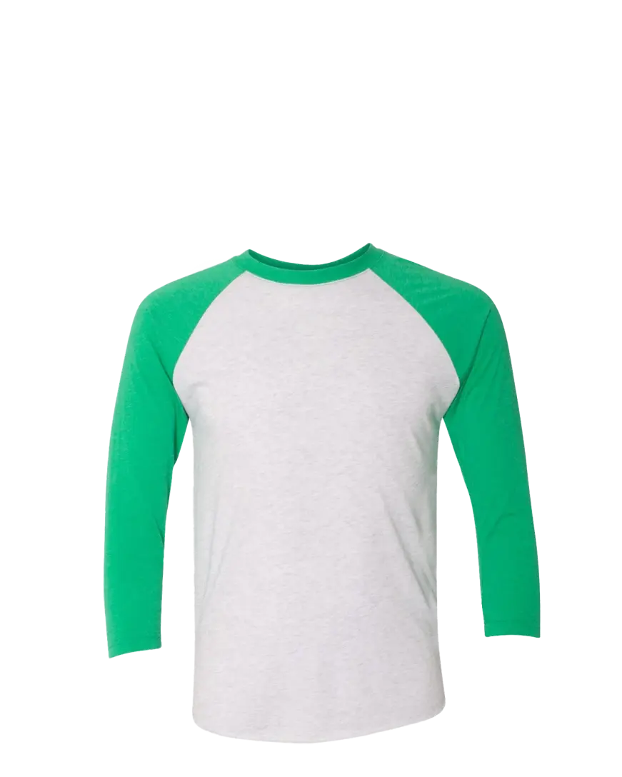 Custom Next Level 3/4 Sleeve Raglan Shirt - BlueCotton